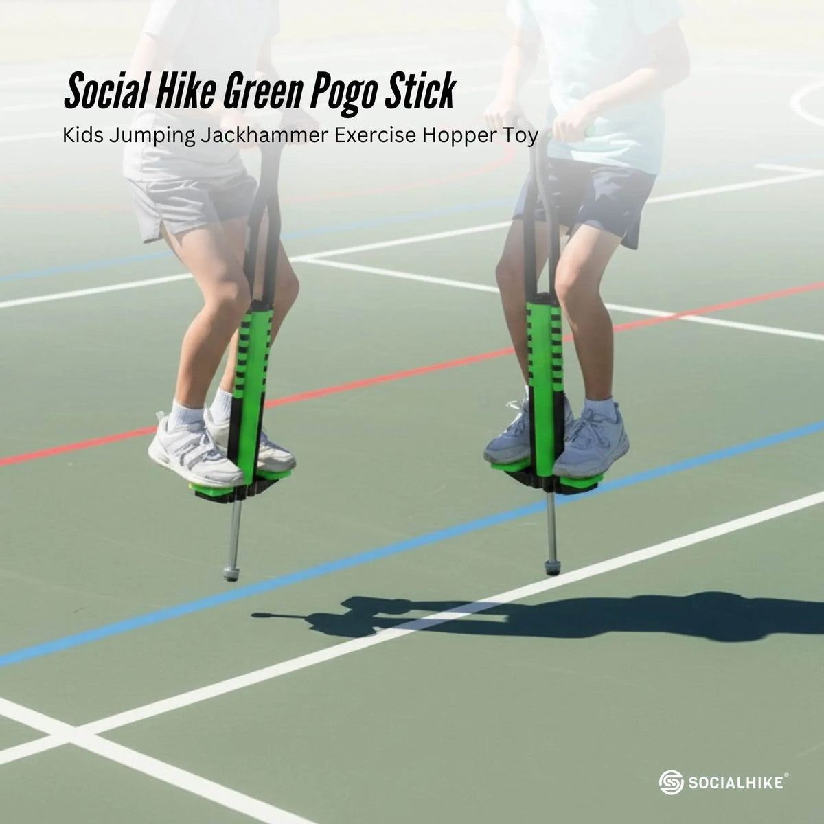 Social Hike Green Pogo Stick