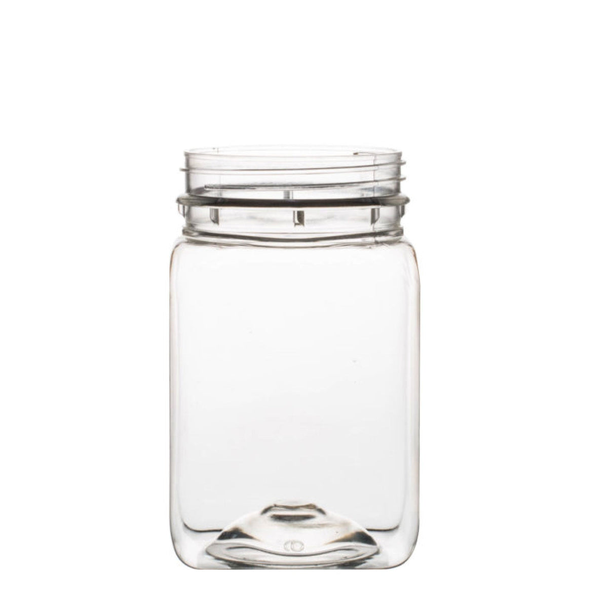 10X 500g Plastic Honey Jars + Lids - Square Clear Food Grade