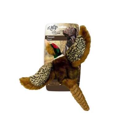 Dog Plush Toy - Pheasant Squeaky Interactive Small Life Like Bird