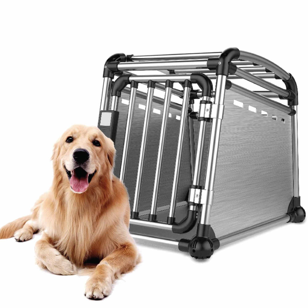 Aluminium Dog Travel Crate 56x65x77cm