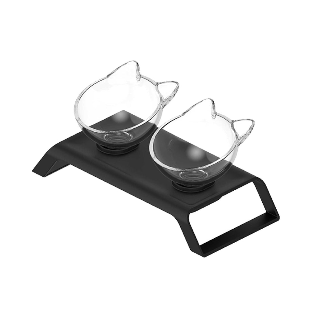 All For Paws Elevated Cat Bowl Stand, 2 x 200 ml, on a white background