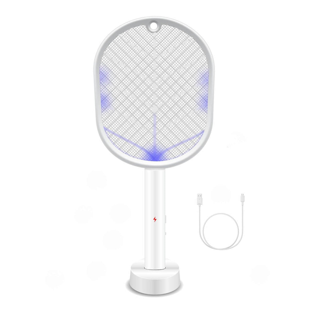 Tooleroo 2 in 1 Rechargeable Mosquito Swatter, White