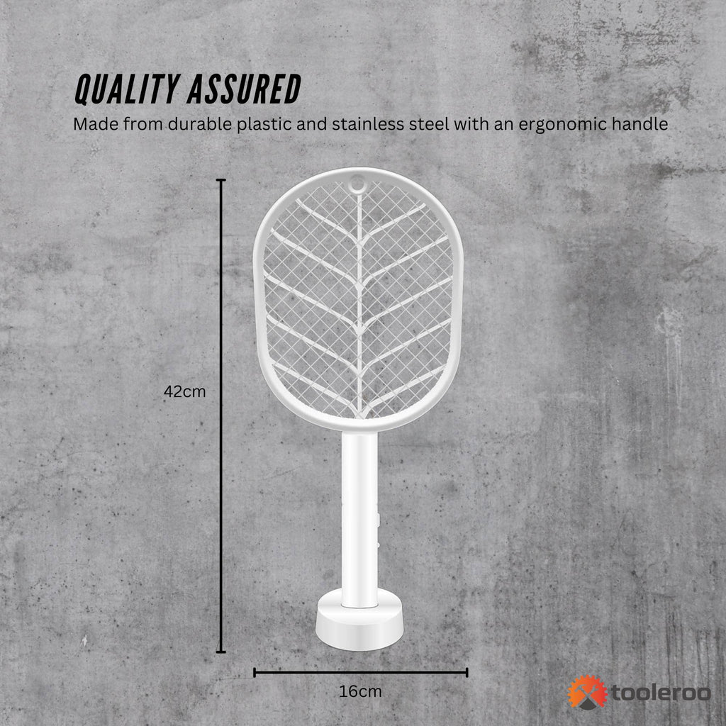Tooleroo 2 in 1 Rechargeable Mosquito Swatter, White, photo 7 of 7