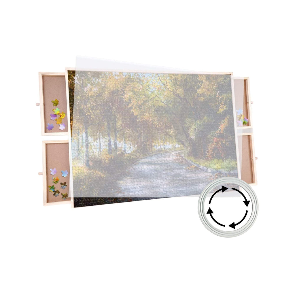 Social Hike Rotating Puzzle Board, 1000 pcs, Wood