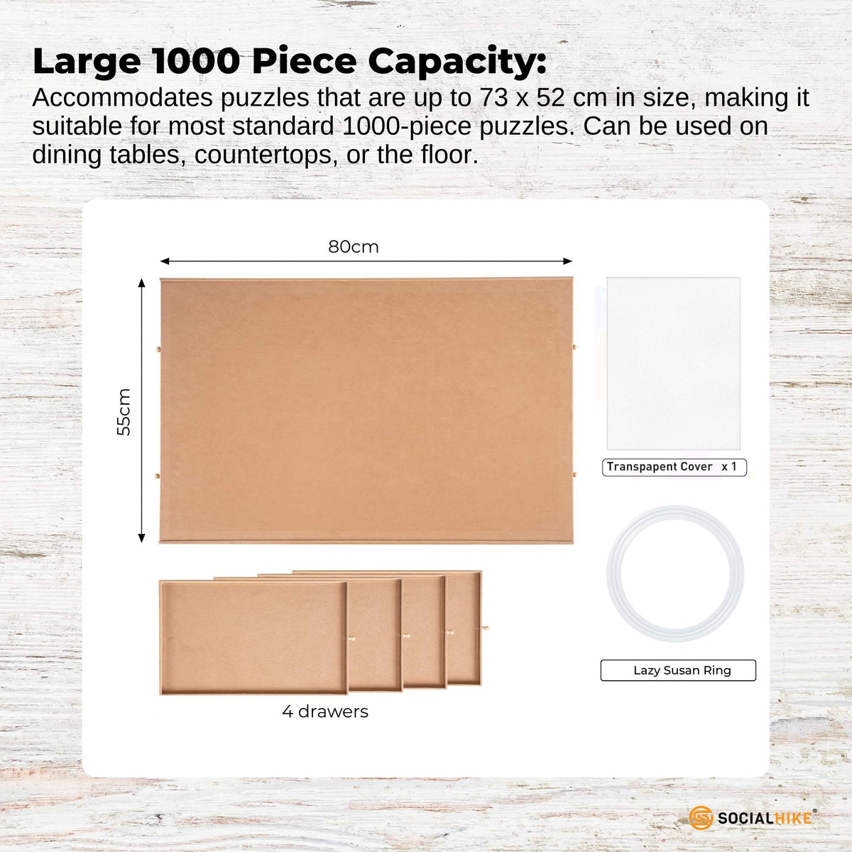 Social Hike Puzzle Board 1000 pcs