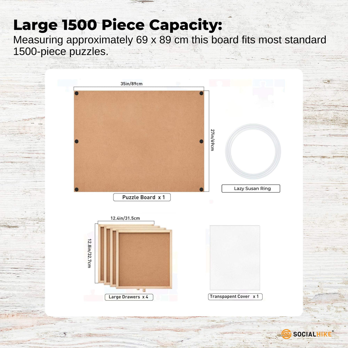 Social Hike Puzzle Board 1500 pcs