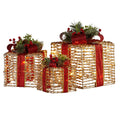 Christabelle Lit Christmas Gift Boxes, Set of 3