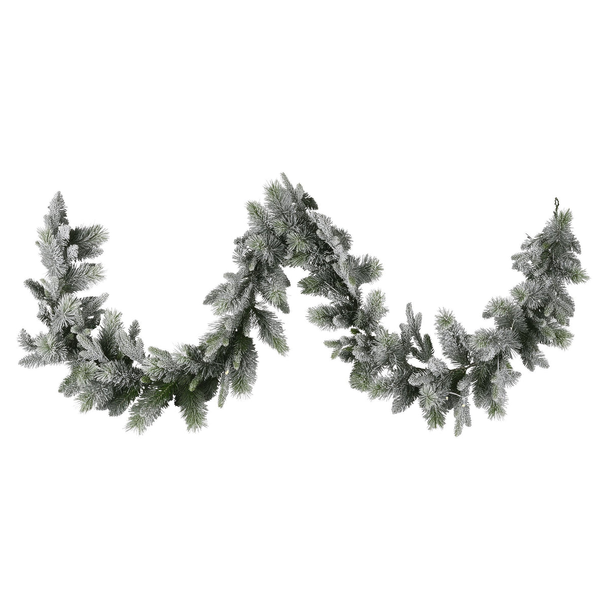 Christabelle Snowy Spruce Garland with LED Lights, 2.7 m
