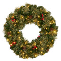 Christabelle 61cm Christmas Bristle with LED Lights Front Door Decoration Ornament