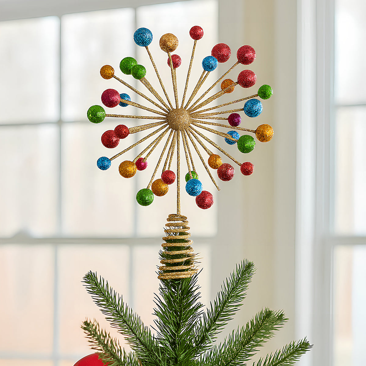 Christabelle Gold Spike Bauble Tree Topper, 29 cm