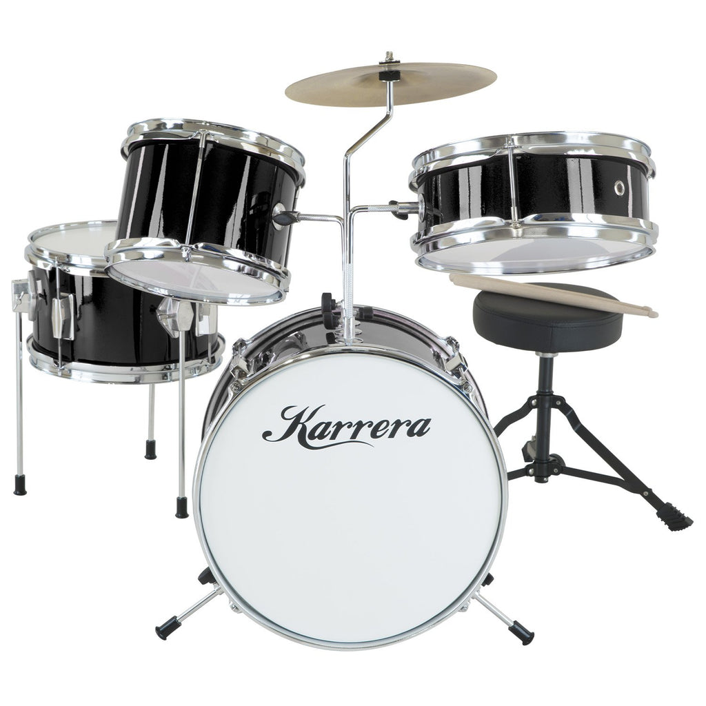 Karrera Children's 4 Piece Drum Kit with Stool