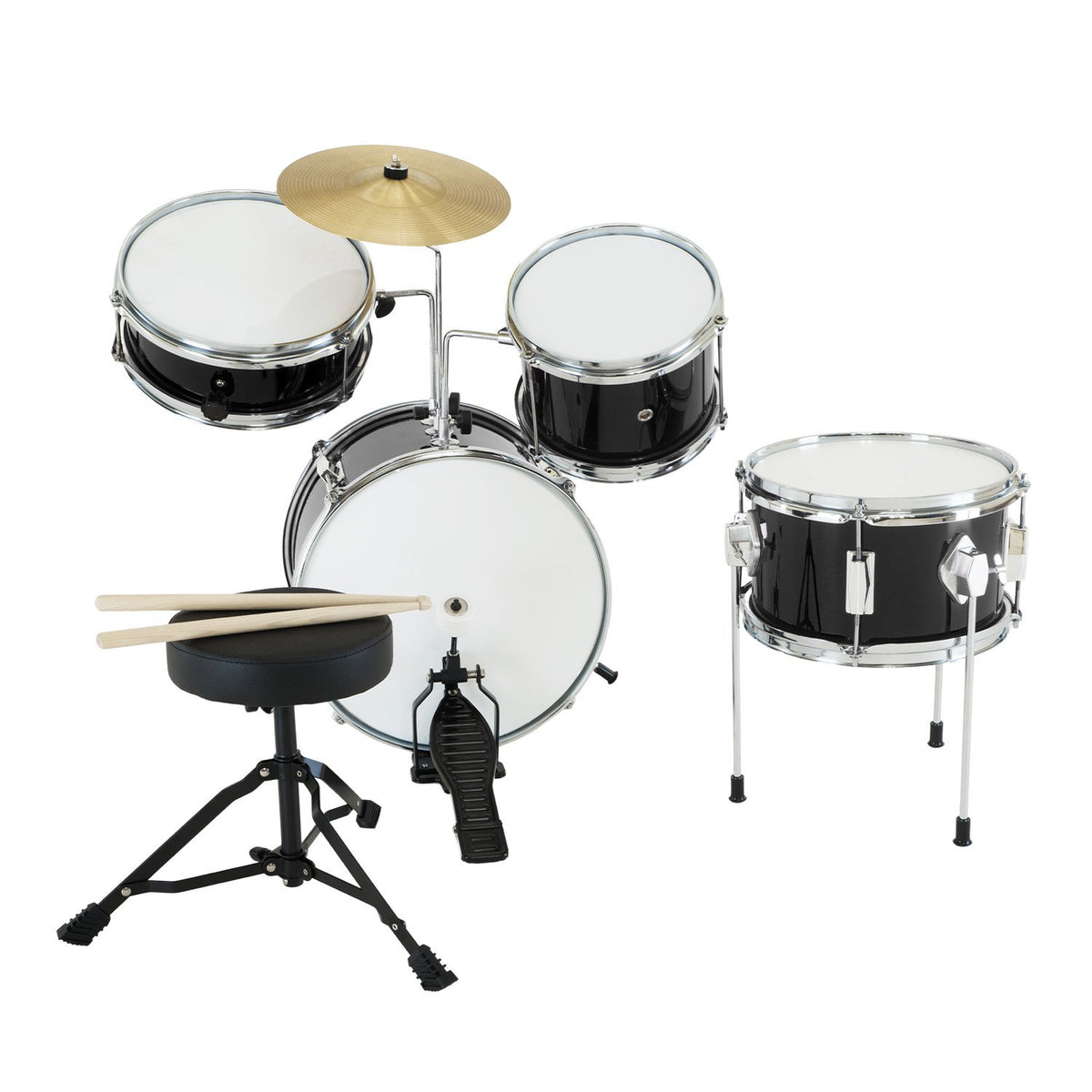 Karrera Children's 4 Piece Drum Kit with Stool