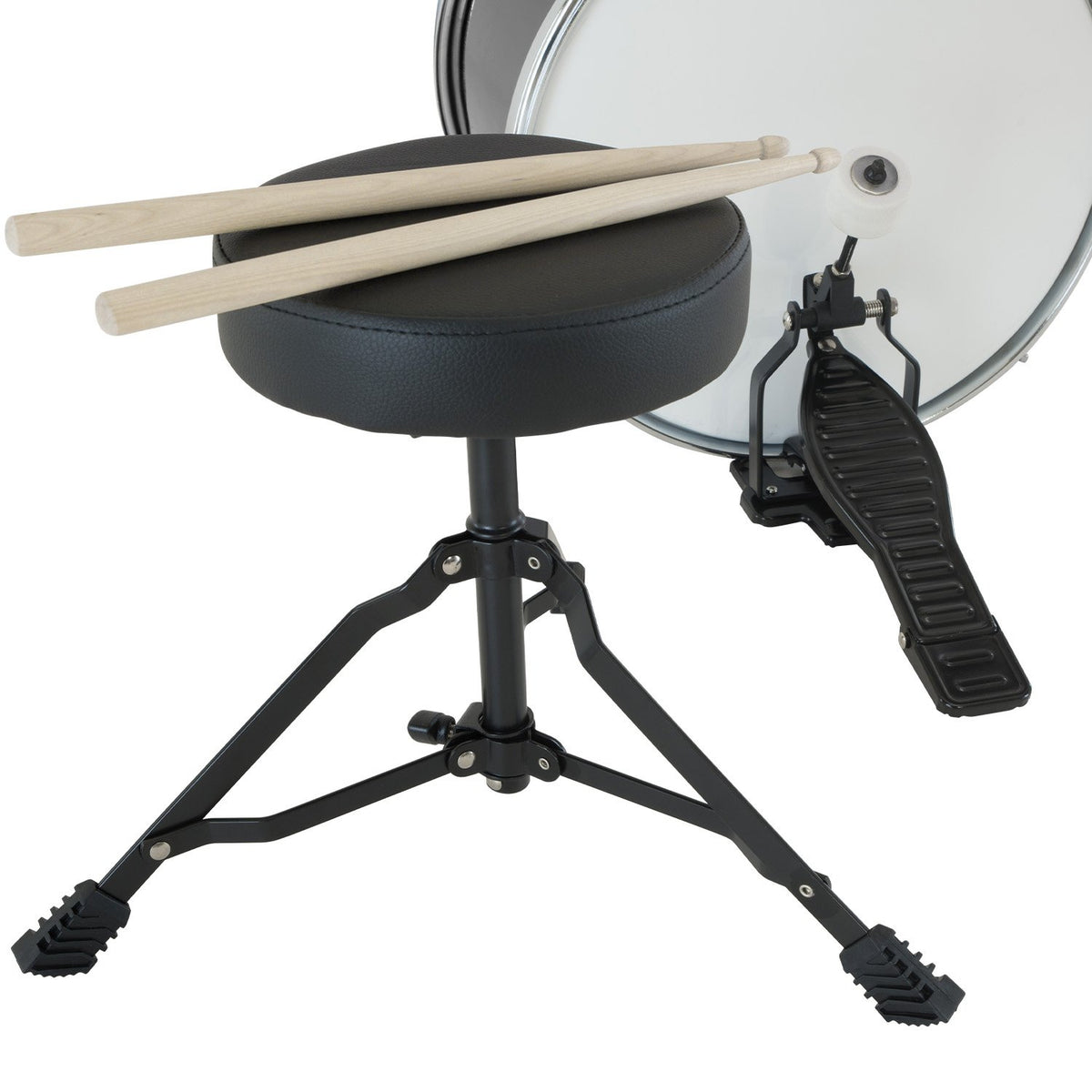 Karrera Children's 4 Piece Drum Kit with Stool