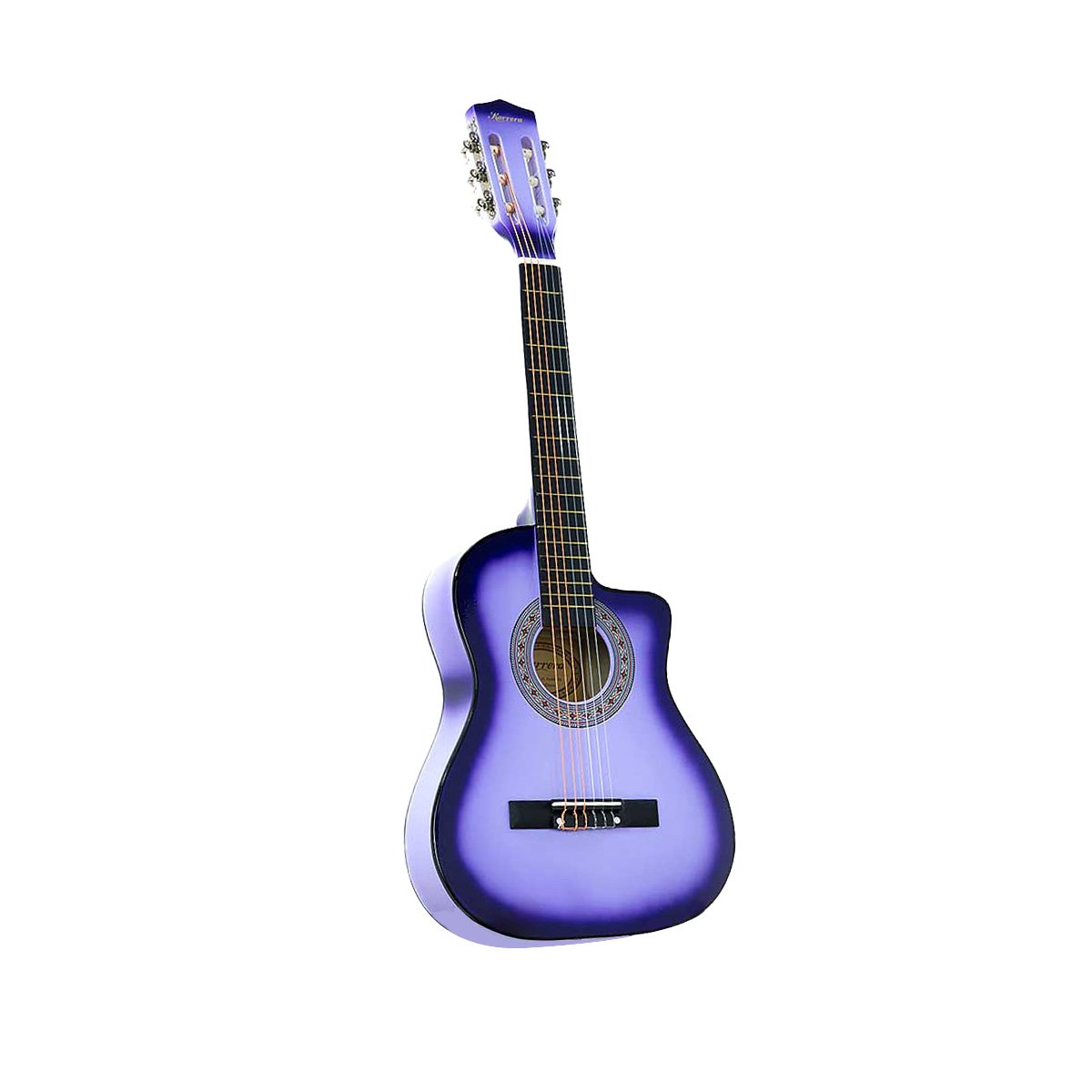 Karrera Children's 34 Inch Cutaway Acoustic Guitar, Purple