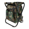 Folding Backpack Chair with Cooler Bag, 150 kg Load