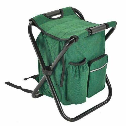 Folding Backpack Chair with Cooler Bag, 150 kg Load