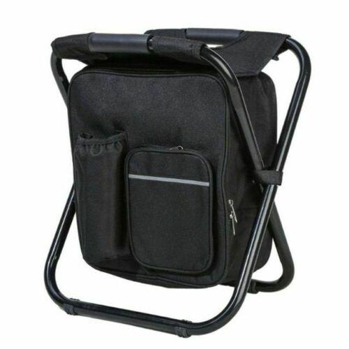 Folding Backpack Chair with Cooler Bag, 150 kg Load