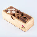 CraftedTimberCreations 3 Wooden Brain Teaser Puzzle Gift Box