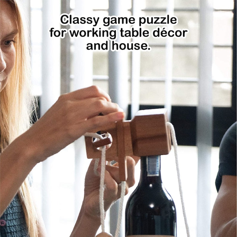 CraftedTimberCreations Beer Bottle Lock Puzzle