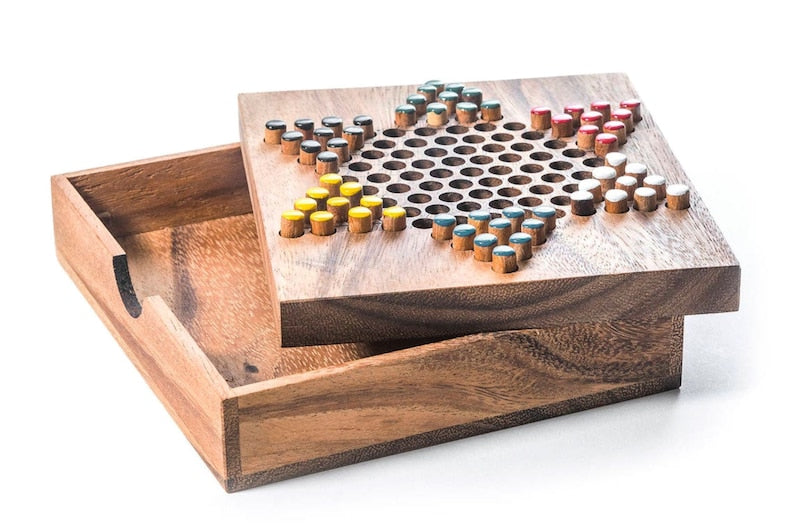 Chinese Checkers - wooden board game