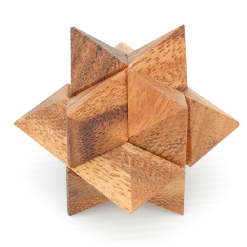 12 unique hand made wooden Puzzles in a Deluxe Gift Box Set-for kids