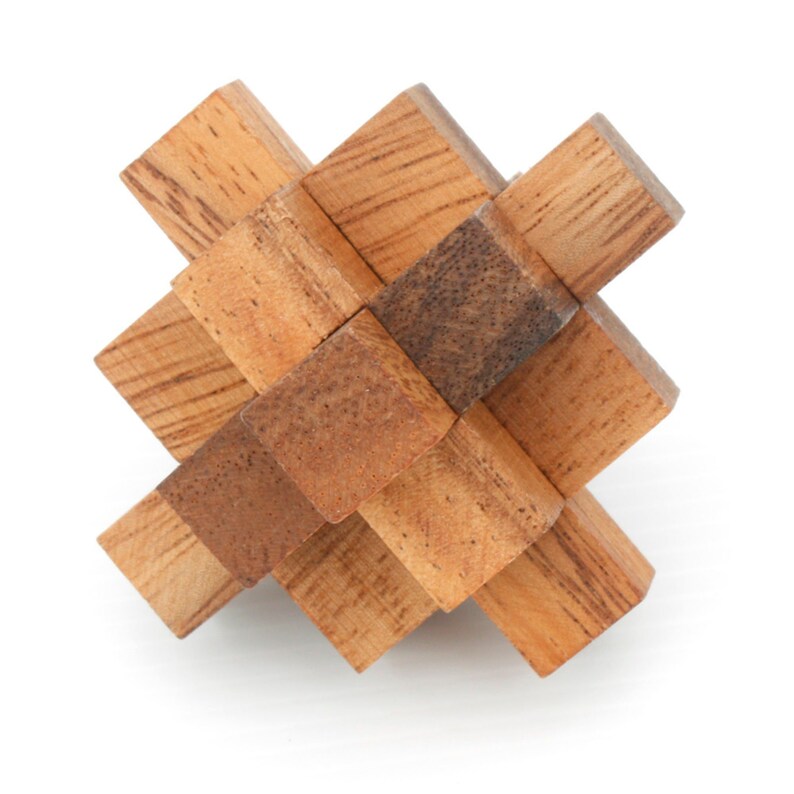 CraftedTimberCreations 12 Piece Wooden Puzzle Gift Box Set, on a white background, photo 6 of 6