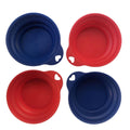 4 x Pet Portable Folding Bowl Dog Cat Food Feeding Water Feeder
