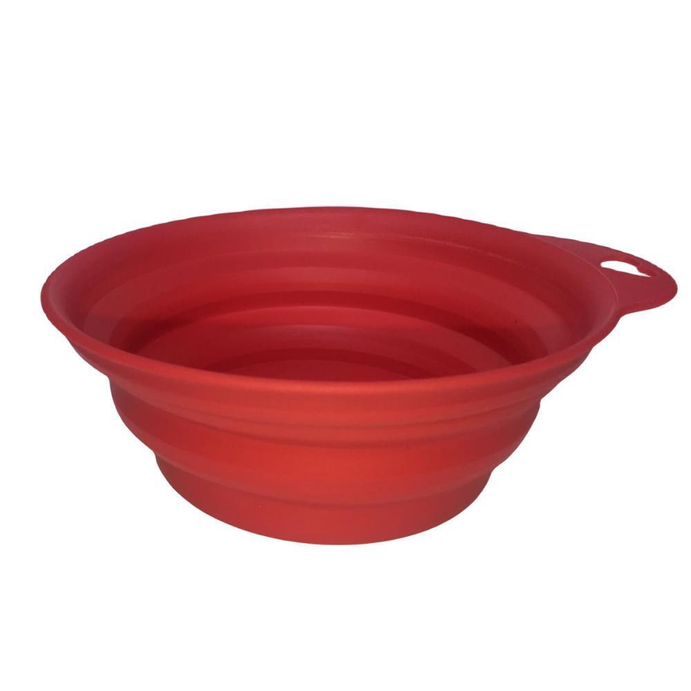 4 x Pet Portable Folding Bowl Dog Cat Food Feeding Water Feeder