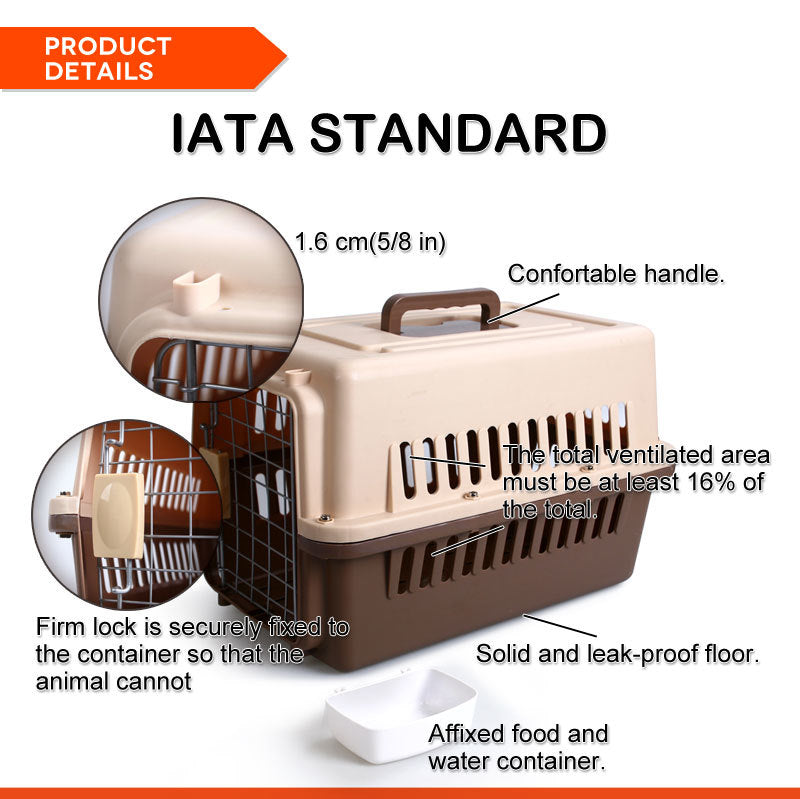 YES4PETS Small Dog Cat Rabbit Crate Pet Carrier Airline Cage
