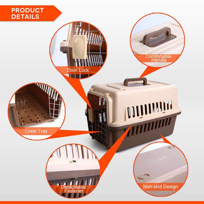 YES4PETS Small Dog Cat Rabbit Crate Pet Carrier Airline Cage