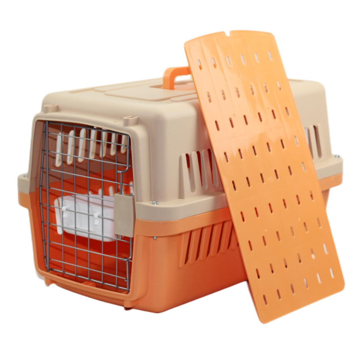 YES4PETS Small Dog Cat Crate Pet Airline Carrier Cage With Bowl