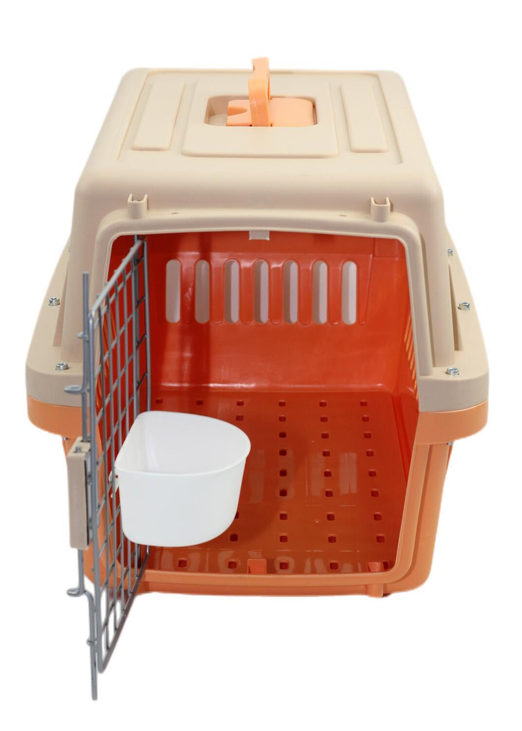 YES4PETS Small Dog Cat Crate Pet Airline Carrier Cage With Bowl