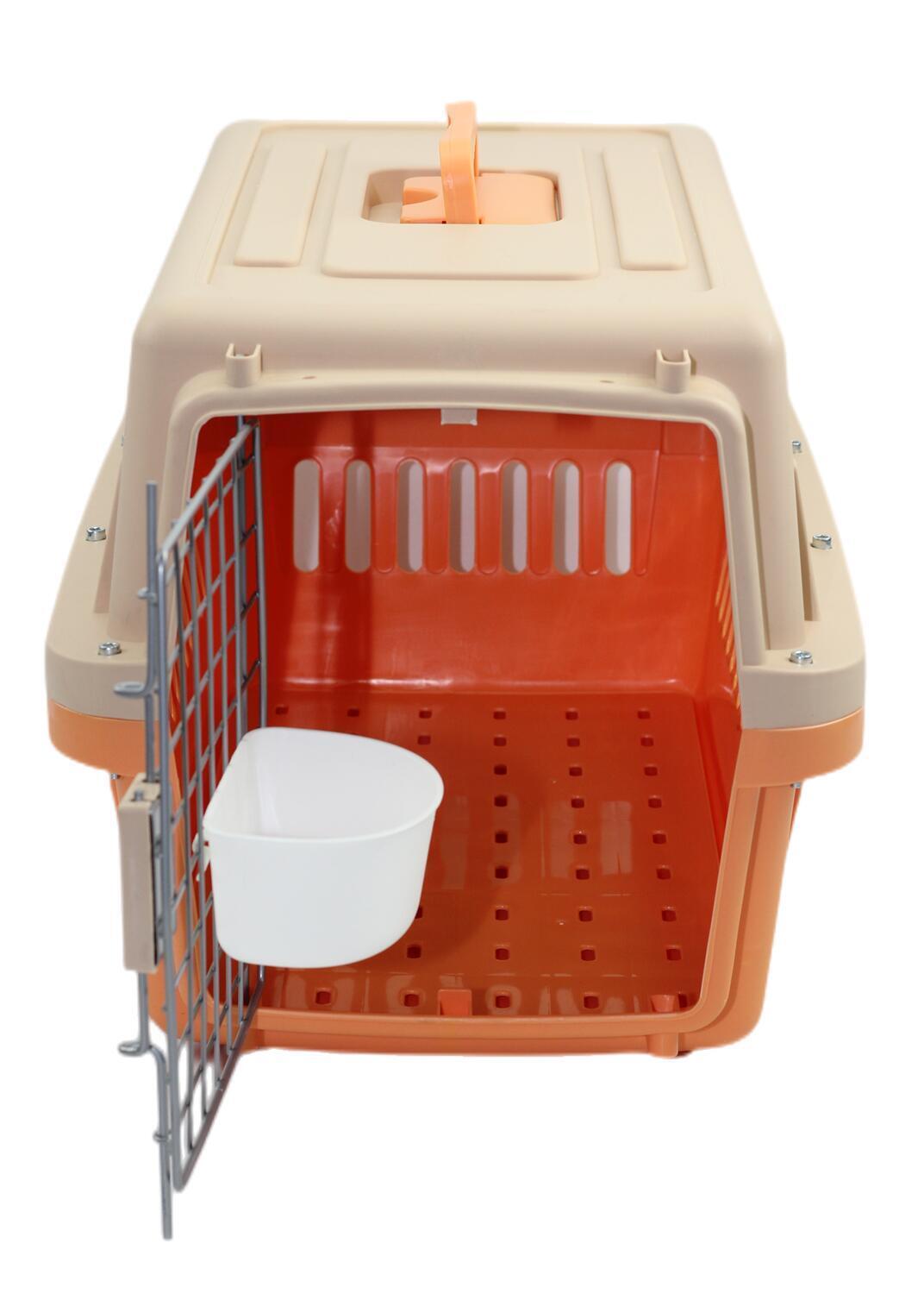 YES4PETS Small Dog Cat Crate Pet Airline Carrier Cage With Bowl