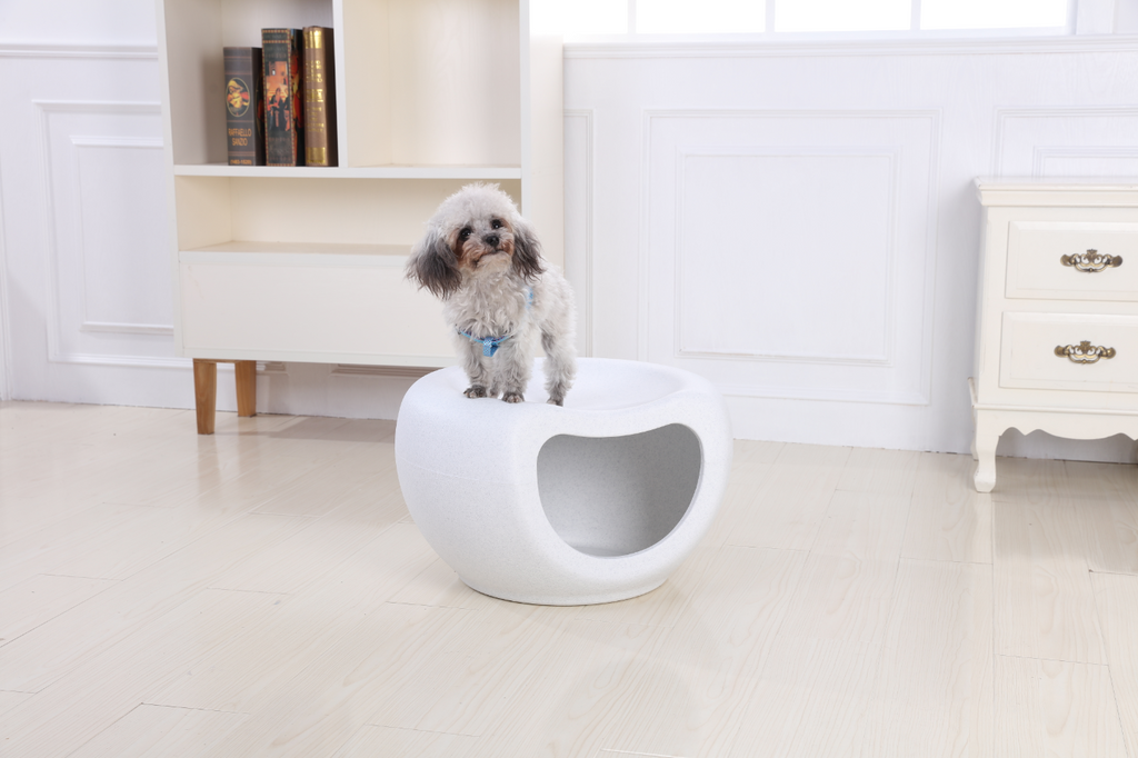YES4PETS Cat Kitten Bed Cave Small Dog House Kennel Plastic Pet Pod