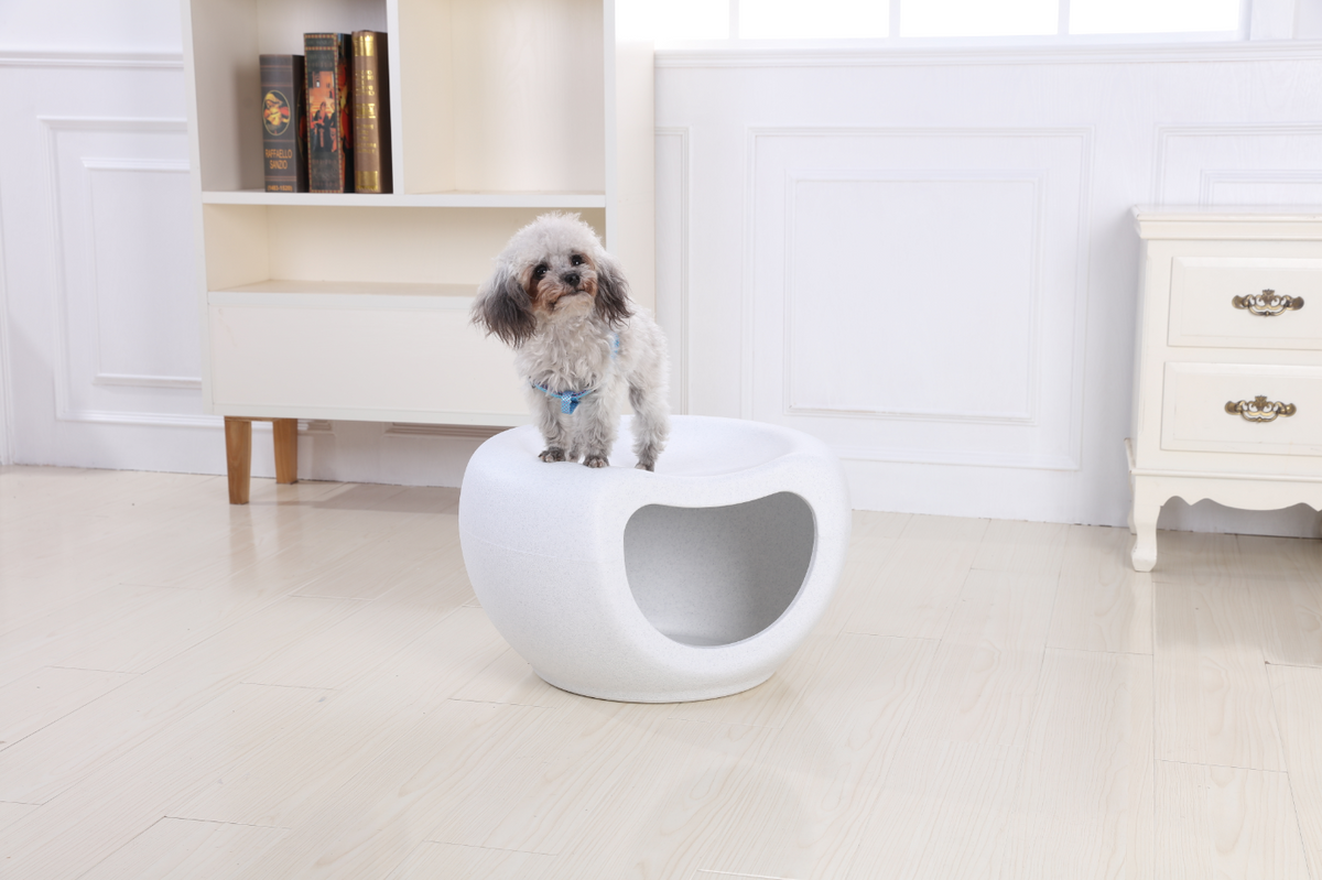 YES4PETS Cat Kitten Bed Cave Small Dog House Kennel Plastic Pet Pod