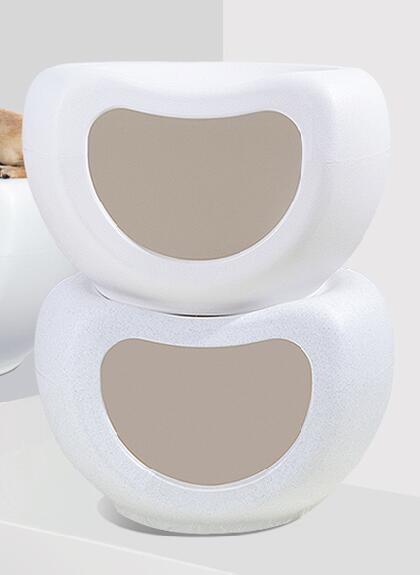 YES4PETS Cat Kitten Bed Cave Small Dog House Kennel Plastic Pet Pod