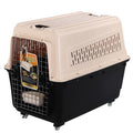 YES4PETS XXXL Plastic Pet Dog Carrier Transport Cat Cage With Wheels
