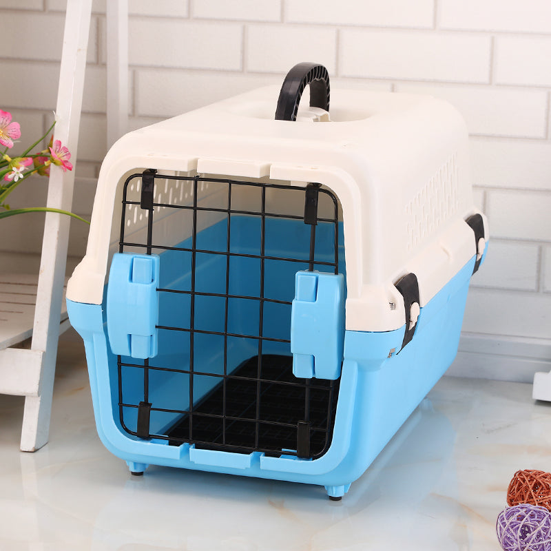 YES4PETS Small Portable Plastic Dog Cat Pet Pets Carrier Travel Cage