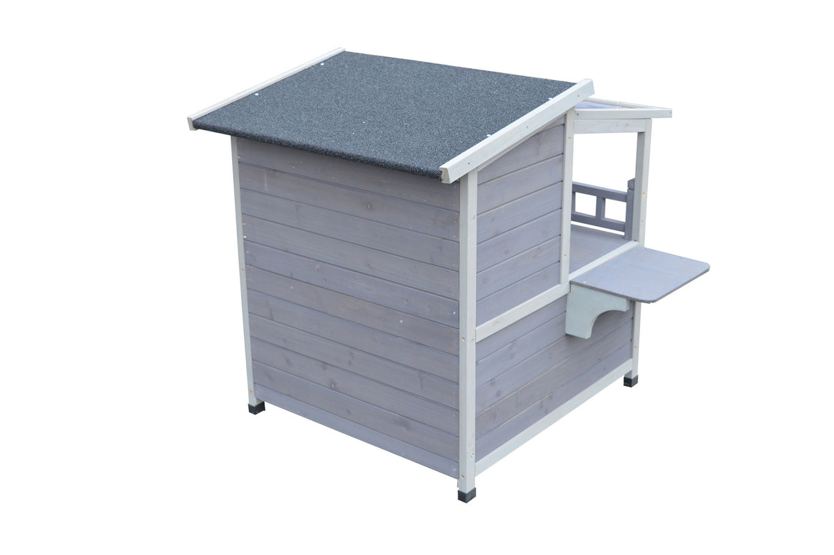 YES4PETS Rabbit Hutch Cat House Outdoor Wooden Shelter Condo Small