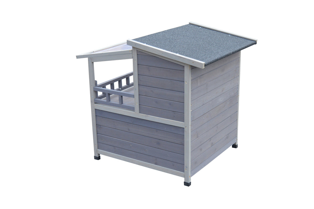 YES4PETS Rabbit Hutch Cat House Outdoor Wooden Shelter Condo Small