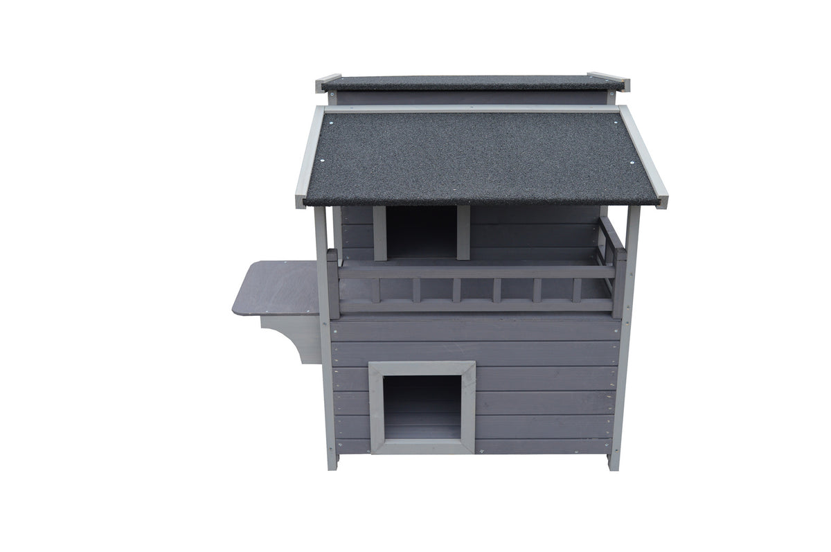 YES4PETS 2 Story Cat Shelter Condo