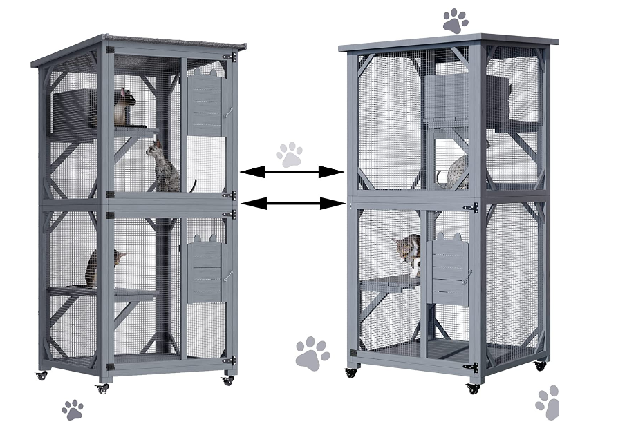 YES4PETS 173cm Pet Cat Bird Shelter Condo