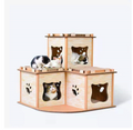 YES4PETS Cat Cardboard House Tower Condo Scratcher Pet Post Pad Mat