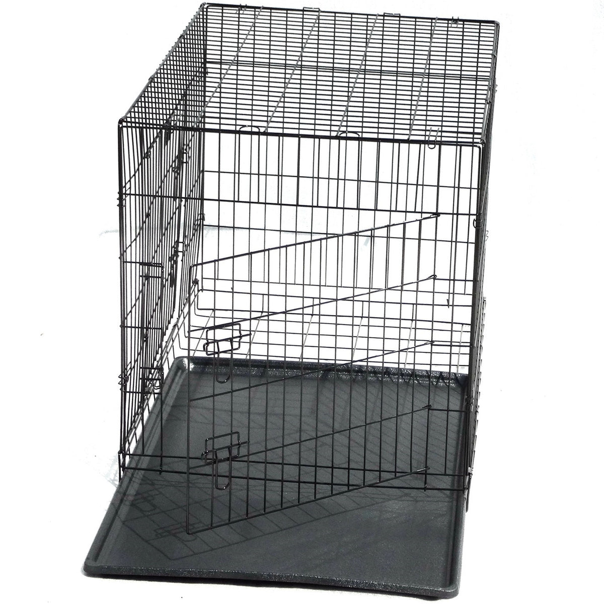 YES4PETS 24' Collapsible Metal Dog Rabbit Crate Puppy Cage Cat