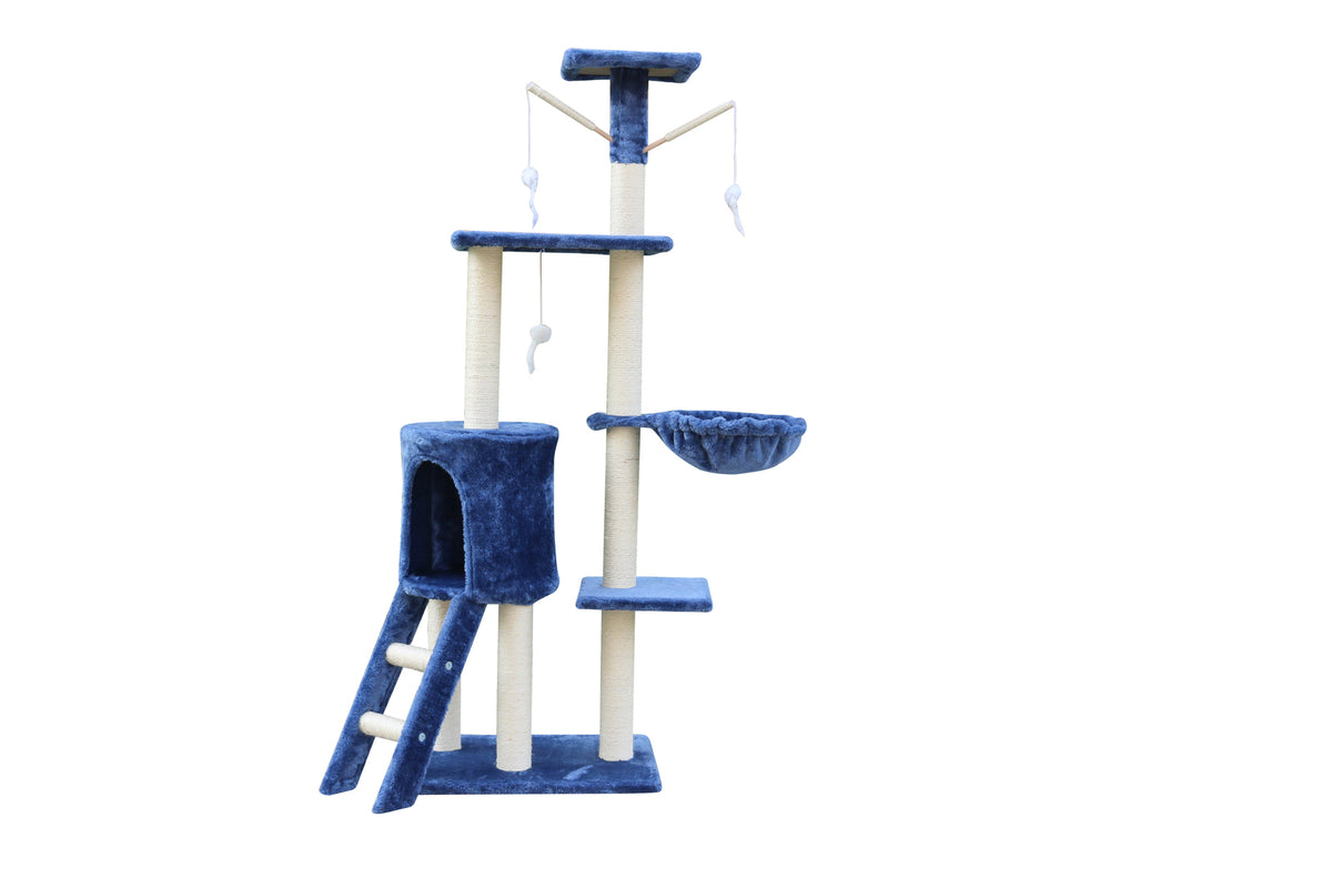 YES4PETS 138cm Cat Scratching Post Tree Post House Tower