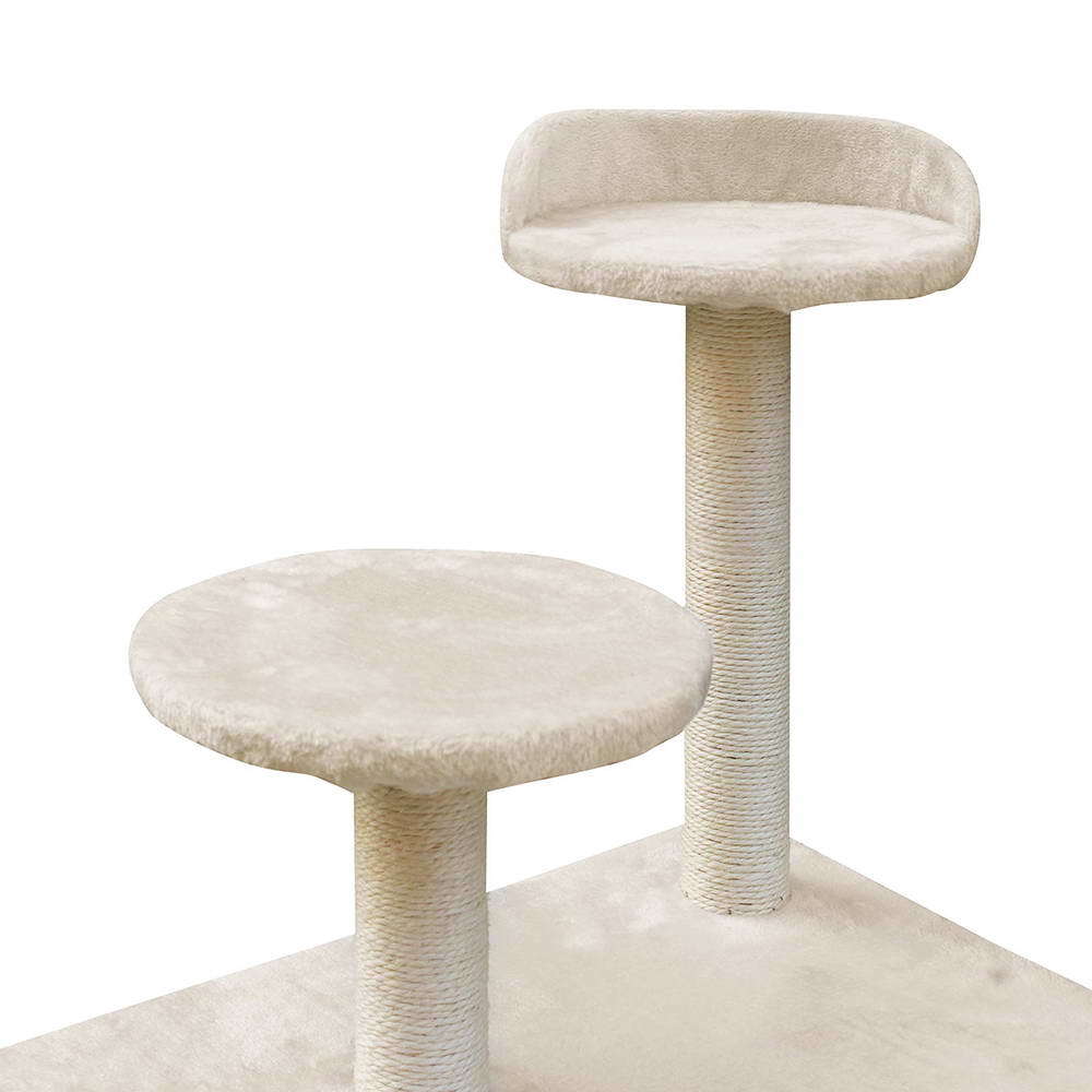 YES4PETS 170 cm XL Cat Scratching Post Tree, Beige, on a white background