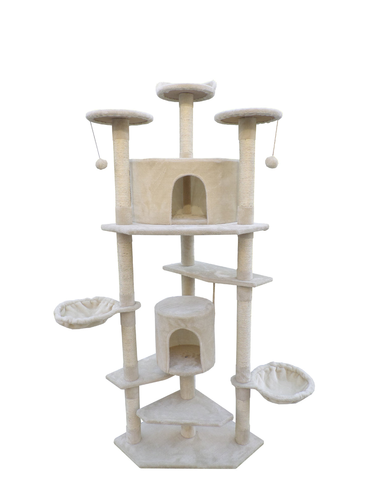YES4PETS 200 cm Cat Scratching Post Tree Scratcher Corner Tower