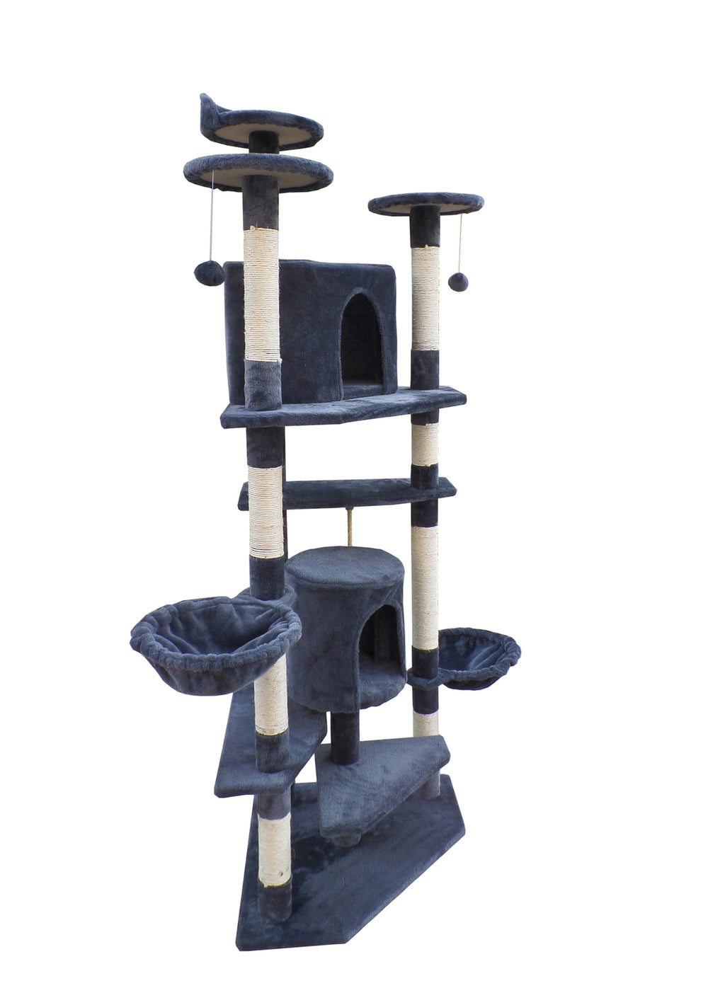 YES4PETS 200 cm Cat Scratching Post Tree Scratcher Corner Tower