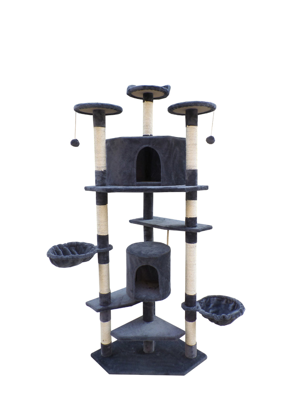 YES4PETS 200 cm Cat Scratching Post Tree Scratcher Corner Tower