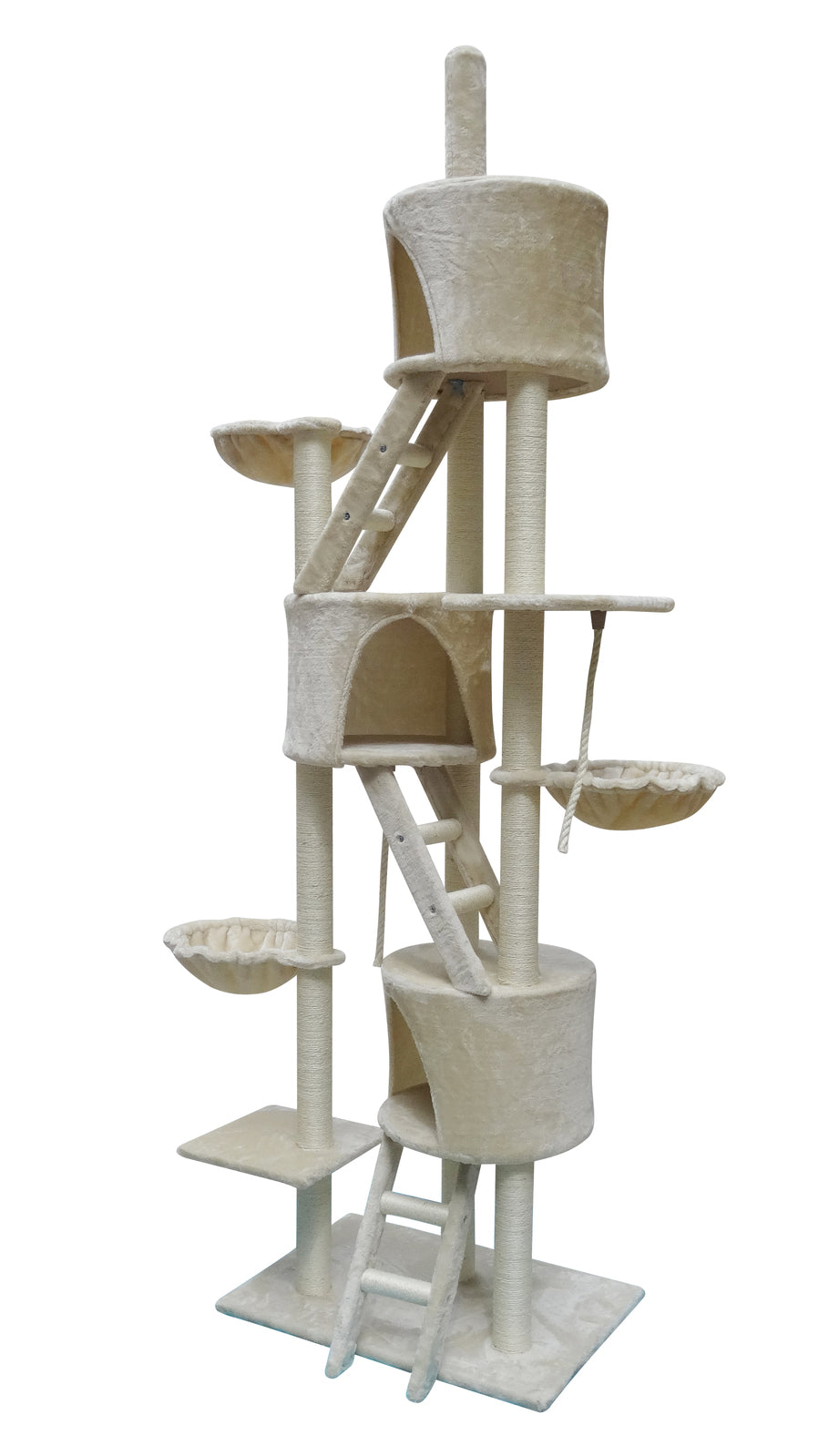 YES4PETS 244 cm XL Multi Level Cat Scratching Post Tree Scratcher